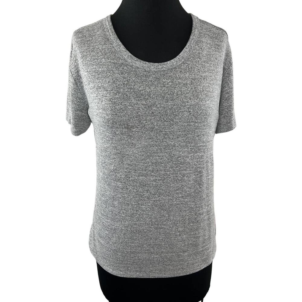 Wilfred Free Heathered Gray Short Sleeve Round Neck Casual T-Shirt Size S Small